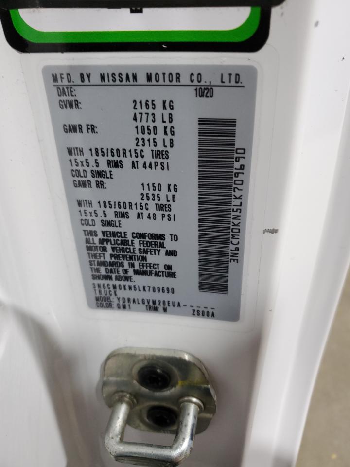 2020 Nissan Nv200 Delivery Van VIN: 3N6CM0KN5LK709690 Lot: 91362055