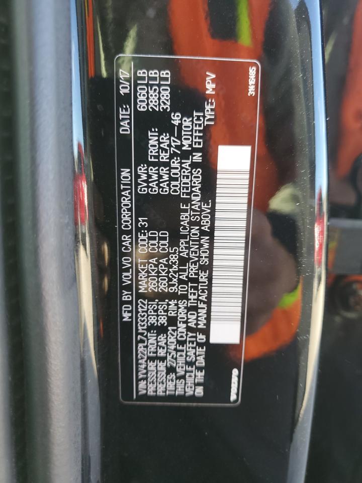 2018 Volvo Xc90 T6 VIN: YV4A22PL7J1333122 Lot: 92819825