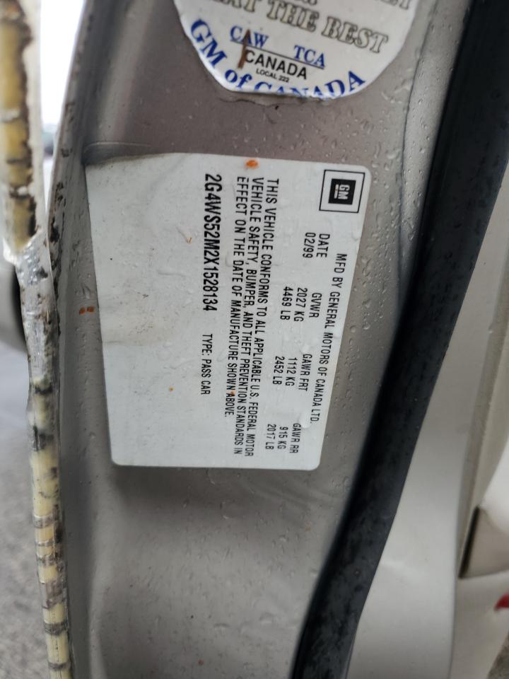 1999 Buick Century Custom VIN: 2G4WS52M2X1528134 Lot: 92330285