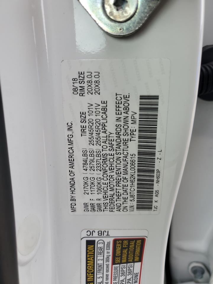 2019 Acura Rdx A-Spec VIN: 5J8TC1H62KL006615 Lot: 90608345