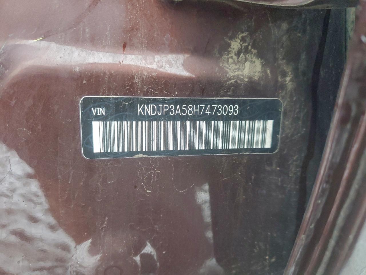 2017 Kia Soul + VIN: KNDJP3A58H7473093 Lot: 94531435