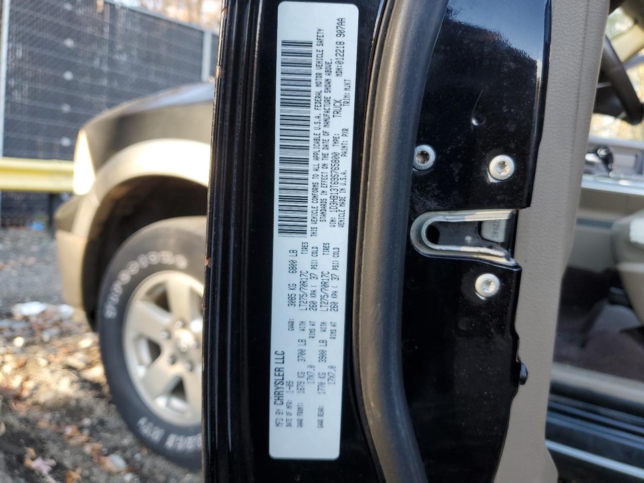 2009 Dodge Ram 1500 VIN: 1D3HB13T69S765800 Lot: 91182205