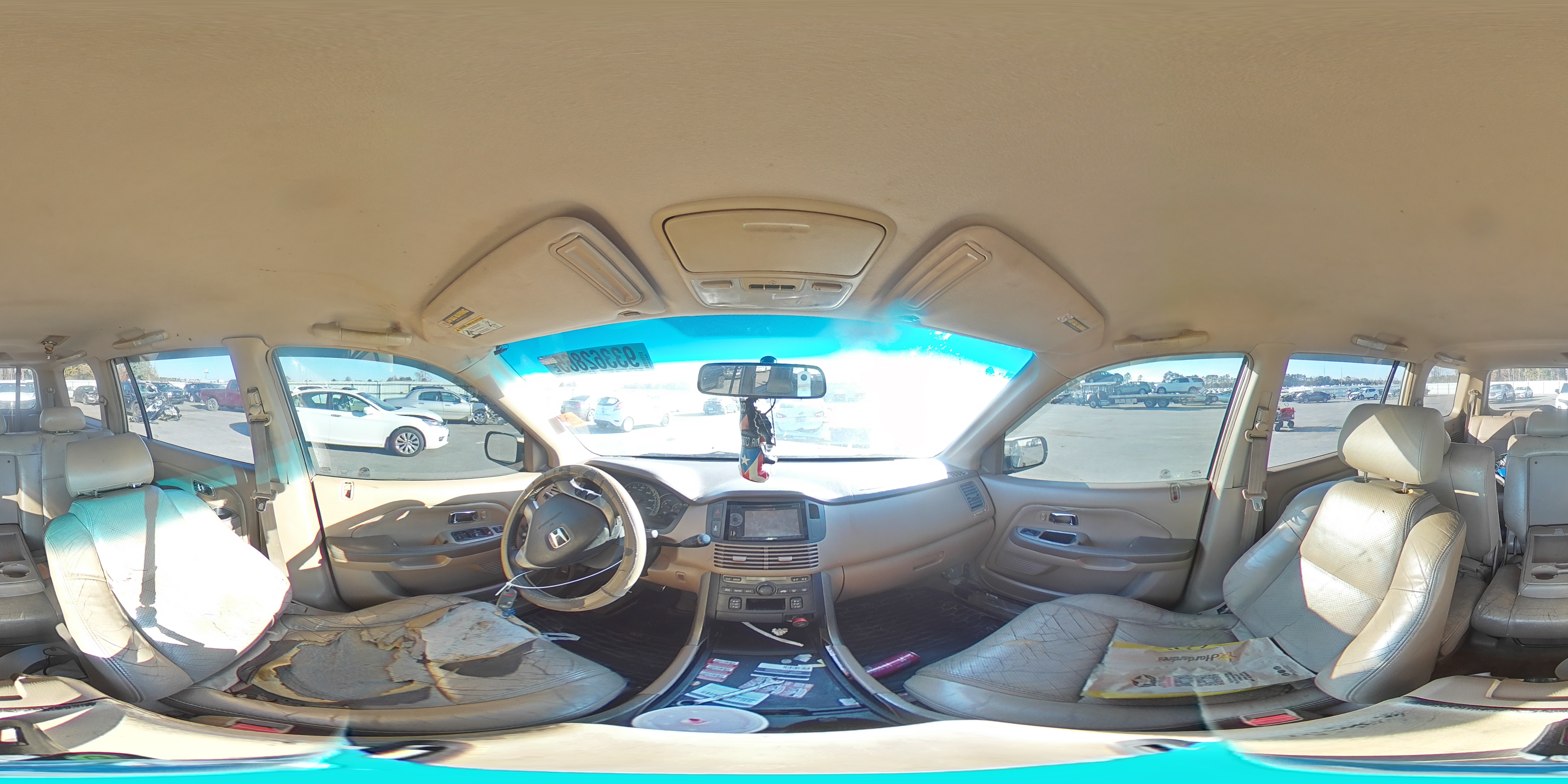 2004 Honda Pilot Exl VIN: 2HKYF18554H585951 Lot: 93362865