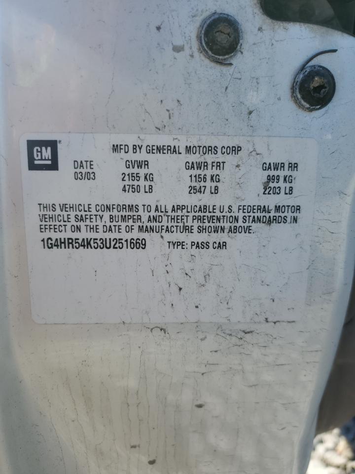 2003 Buick Lesabre Limited VIN: 1G4HR54K53U251669 Lot: 90268195