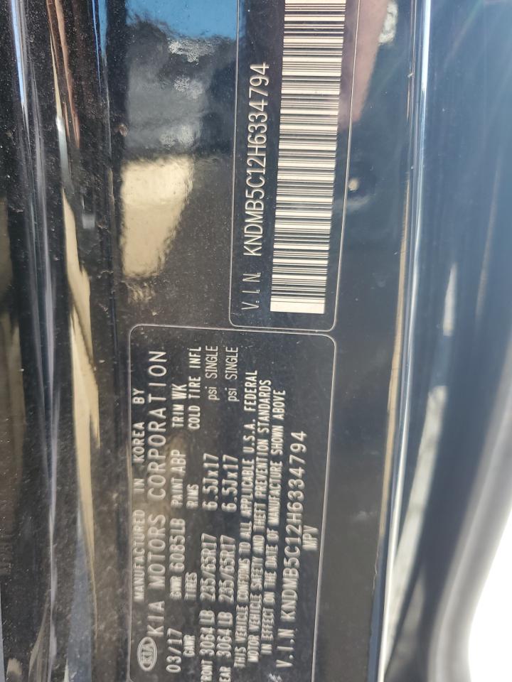 2017 Kia Sedona Lx VIN: KNDMB5C12H6334794 Lot: 81830775