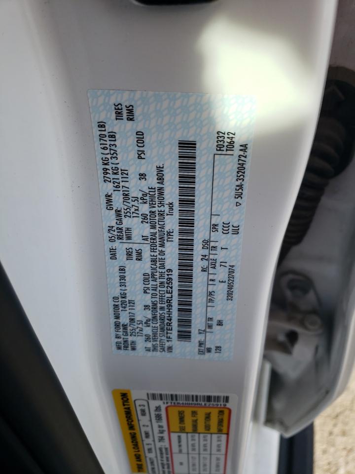 2024 Ford Ranger Xlt VIN: 1FTER4HH9RLE25919 Lot: 92866475