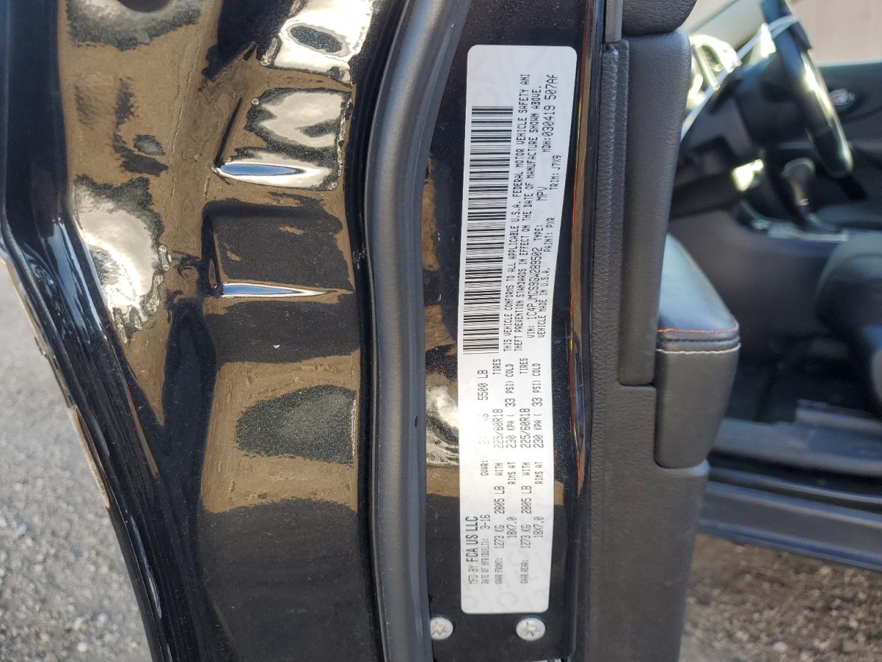 2016 Jeep Cherokee Latitude VIN: 1C4PJMCS9GW289502 Lot: 92162525