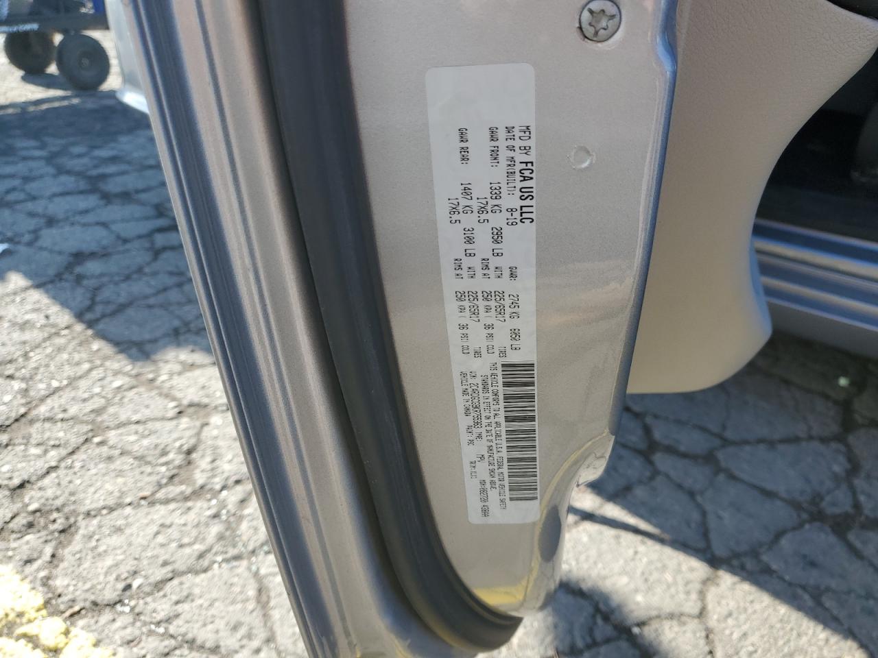 2019 Dodge Grand Caravan Sxt VIN: 2C4RDGCG9KR755363 Lot: 92884375