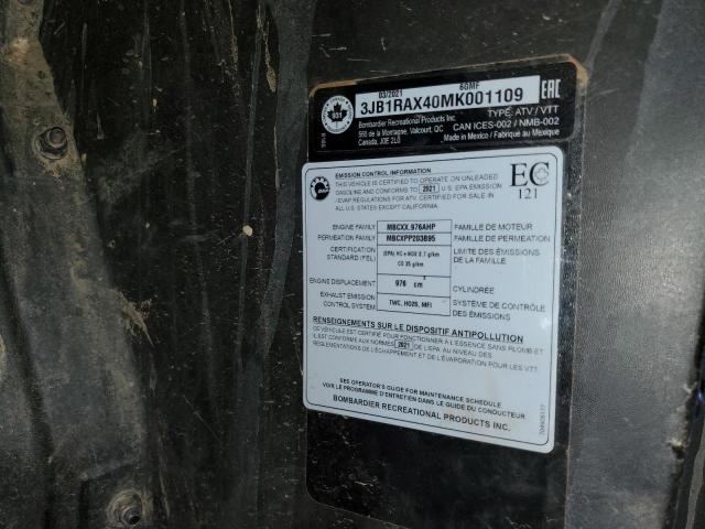 2021 CAN AM COMMANDER  - ATV