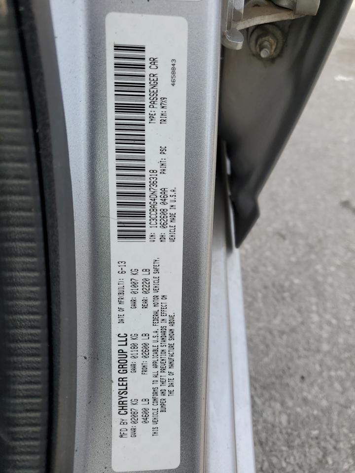 2013 Chrysler 200 Lx VIN: 1C3CCBAG4DN736318 Lot: 92492825