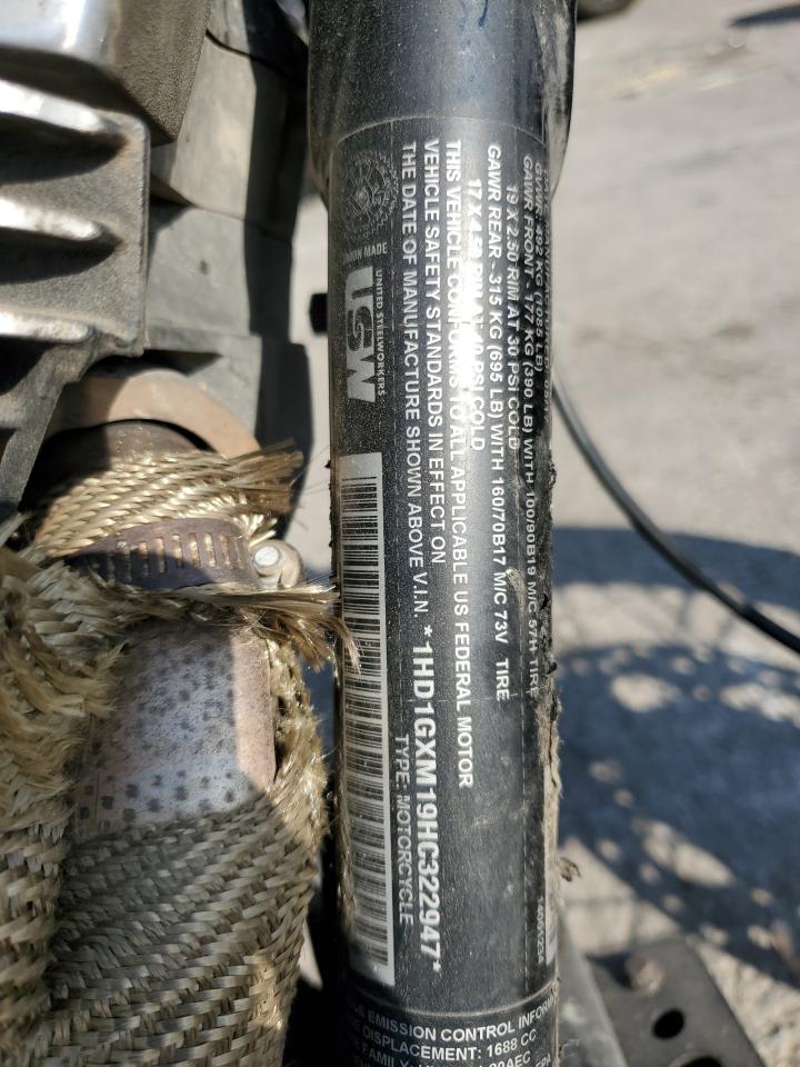 2017 Harley-Davidson Fxdb Dyna Street Bob VIN: 1HD1GXM19HC322947 Lot: 92507345