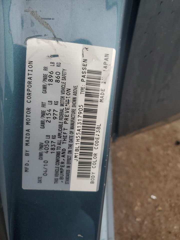 2010 Mazda 3 S VIN: JM1BL1H55A1317905 Lot: 93613455