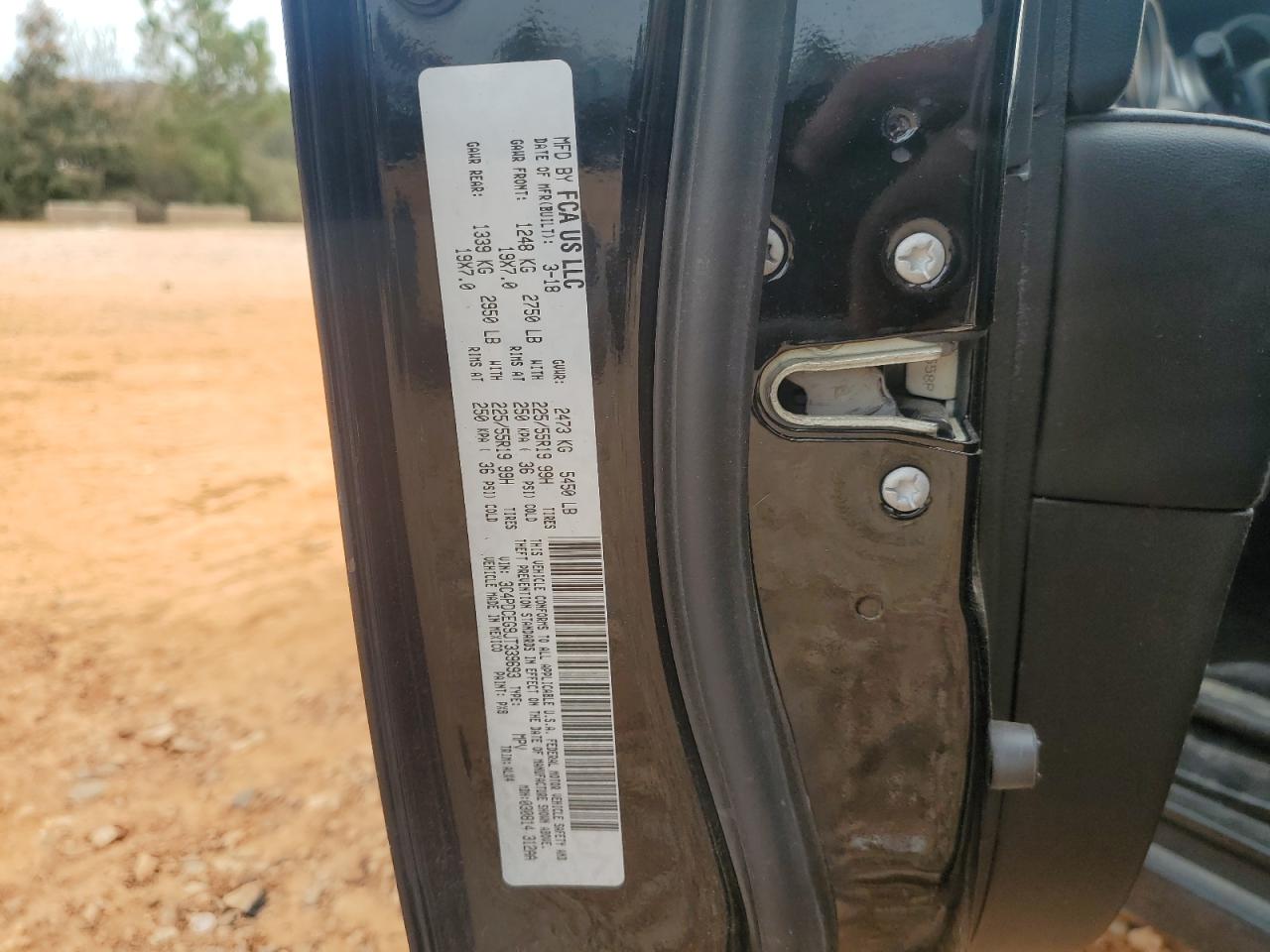 2018 Dodge Journey Gt VIN: 3C4PDCEG9JT339693 Lot: 92662515