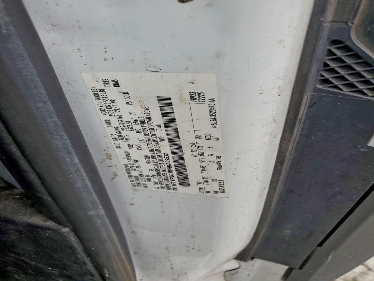 2017 Ford Transit T-250 VIN: 1FTYR2CM6HKA09532 Lot: 93045745