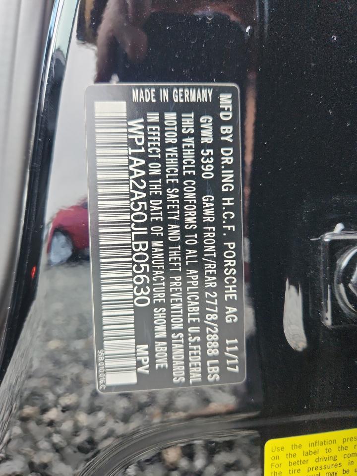 2018 Porsche Macan VIN: WP1AA2A50JLB05630 Lot: 92672965