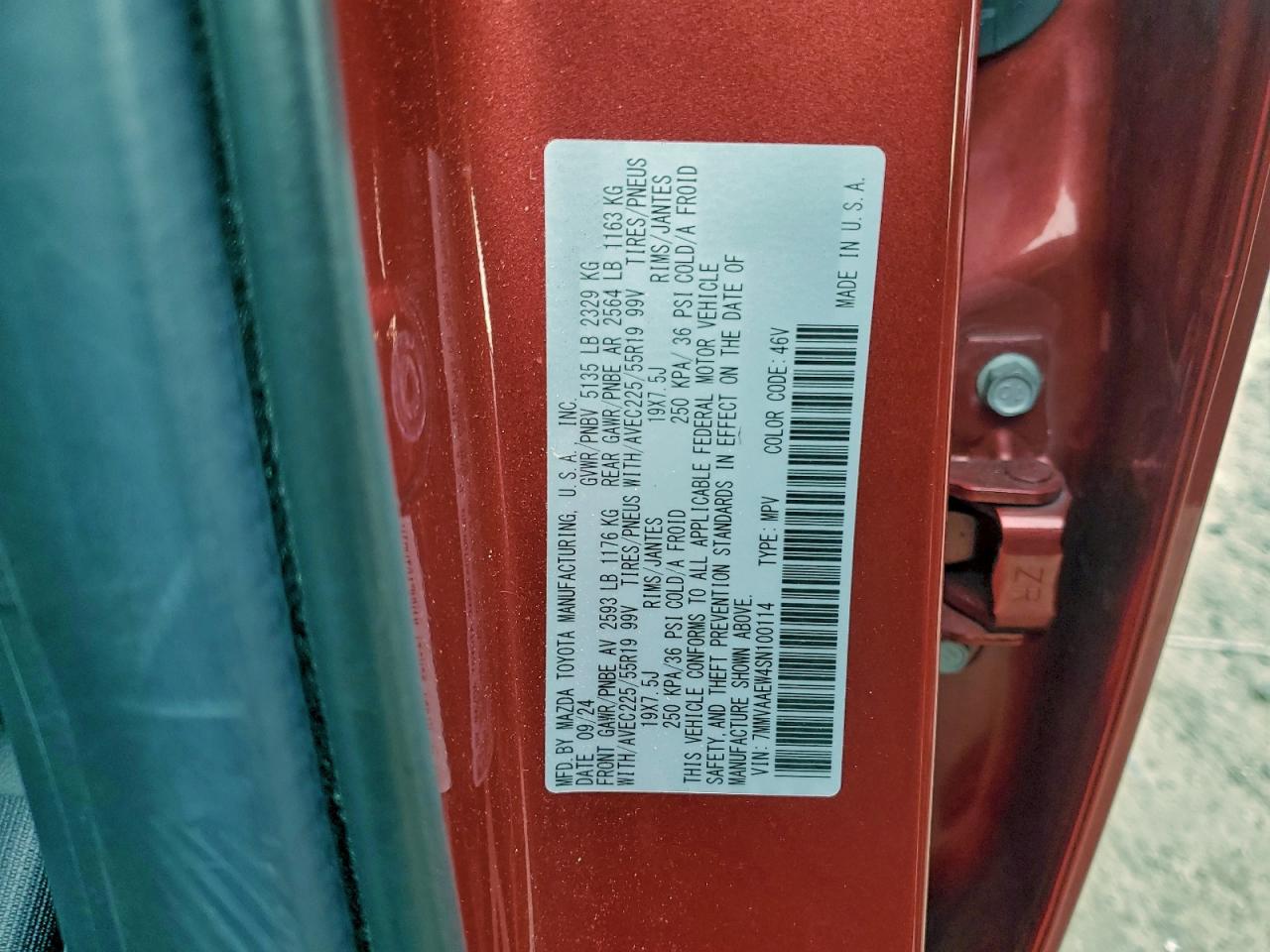 2025 Mazda Cx-50 Premium Plus VIN: 7MMVAAEW4SN100114 Lot: 94032815