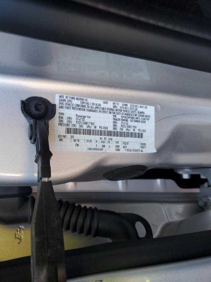 2015 Ford C-Max Sel VIN: 1FADP5BU4FL124747 Lot: 92652845