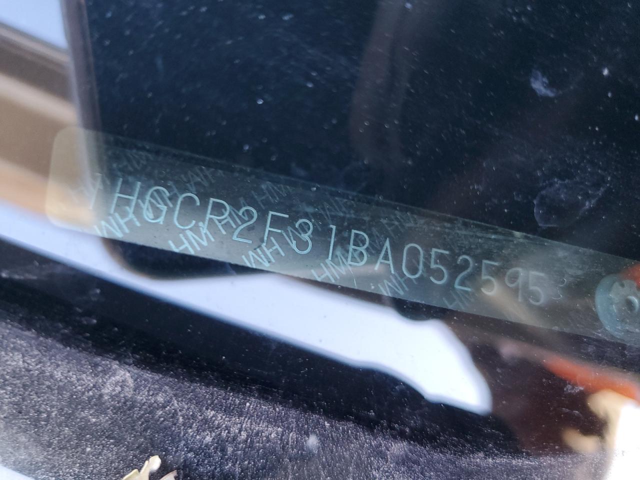 2011 Honda Accord Lx VIN: 1HGCP2F31BA052595 Lot: 92051875