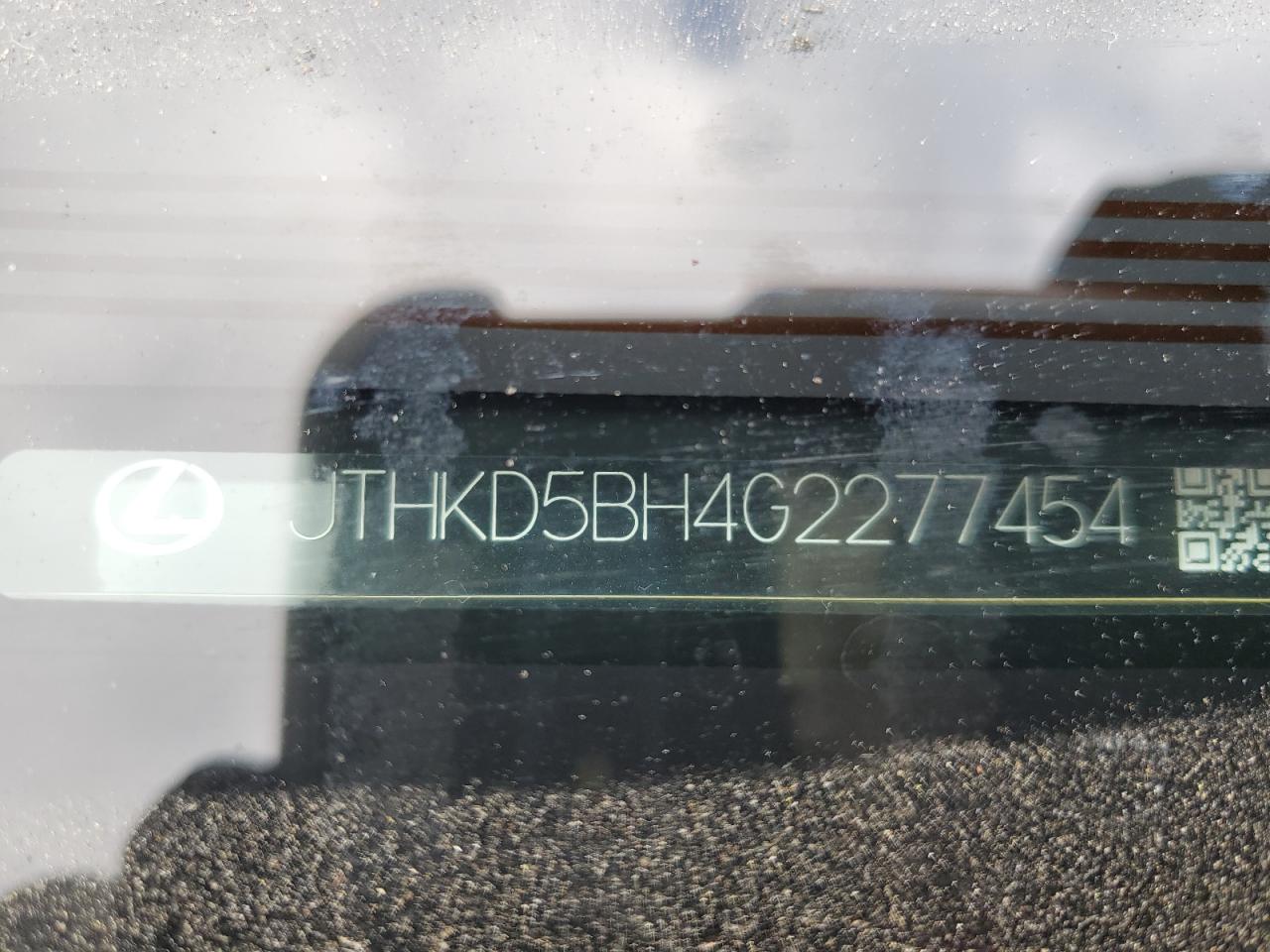 2016 Lexus Ct 200 VIN: JTHKD5BH4G2277454 Lot: 91432785