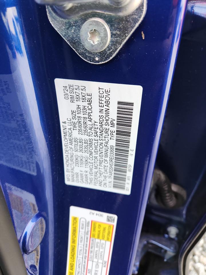 2024 Honda Cr-V Sport VIN: 7FARS5H53RE030689 Lot: 91836465