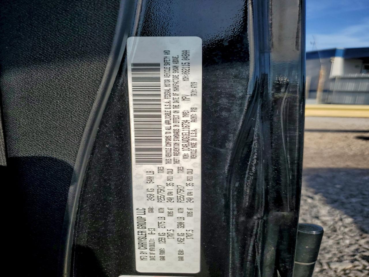 2014 Jeep Wrangler Unlimited Sport VIN: 1C4BJWDG1EL116734 Lot: 94406335