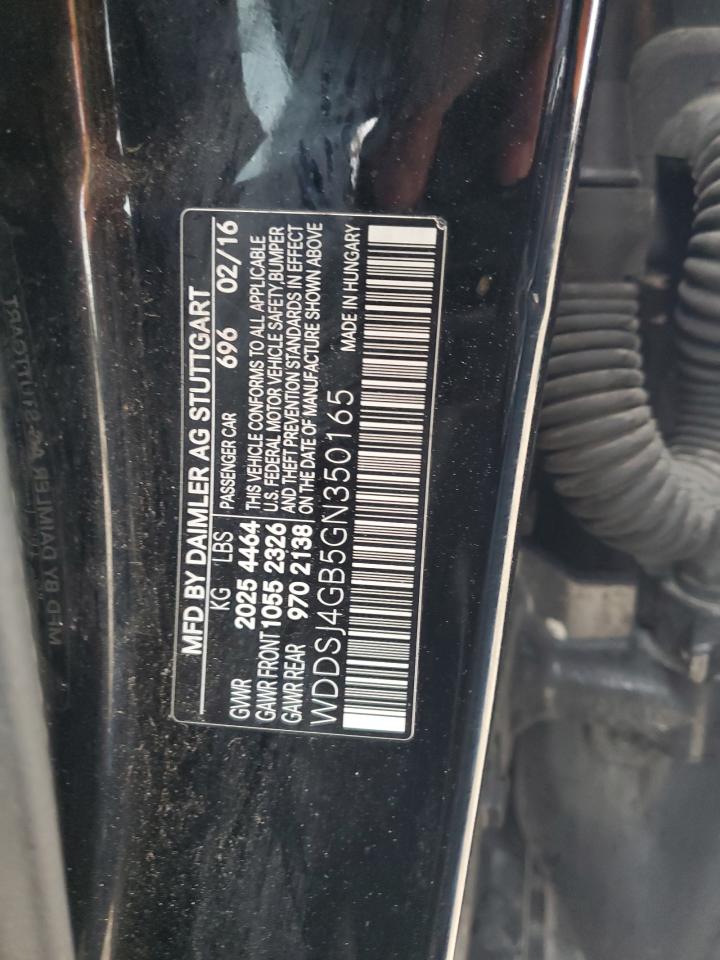 2016 Mercedes-Benz Cla 250 4Matic VIN: WDDSJ4GB5GN350165 Lot: 93481295