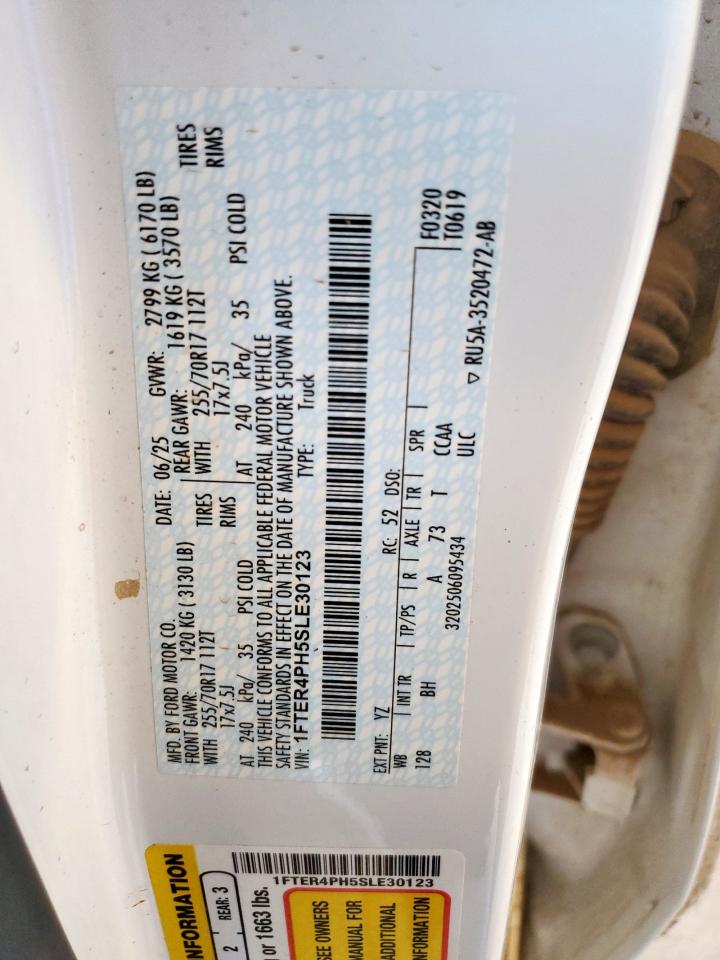 2025 Ford Ranger Xl VIN: 1FTER4PH5SLE30123 Lot: 90759745