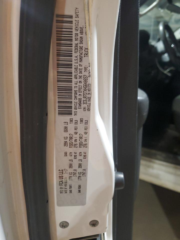 2017 Ram 1500 St VIN: 3C6JR7DTXHG640657 Lot: 91280275