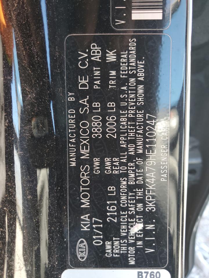 2017 Kia Forte Lx VIN: 3KPFK4A79HE110247 Lot: 91920865