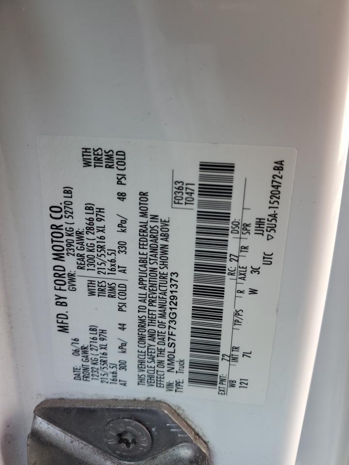 2016 Ford Transit Connect Xlt VIN: NM0LS7F73G1291373 Lot: 92379555