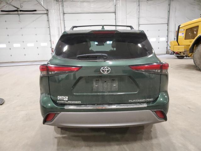  TOYOTA HIGHLANDER 2023 Зеленый