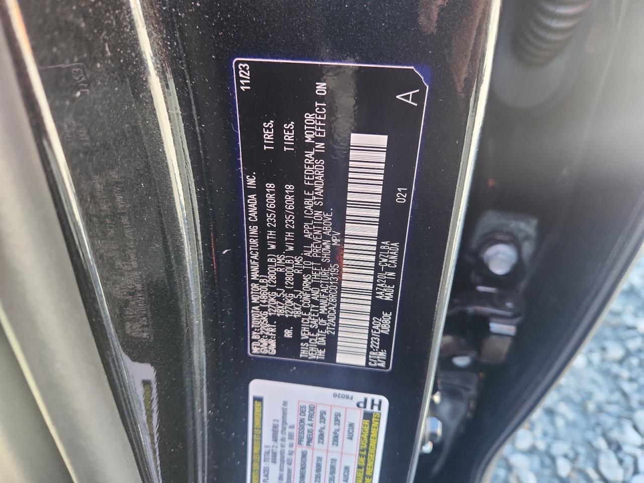 2024 Lexus Nx 250 Base VIN: 2T2ADCAZ8RC013195 Lot: 91074495