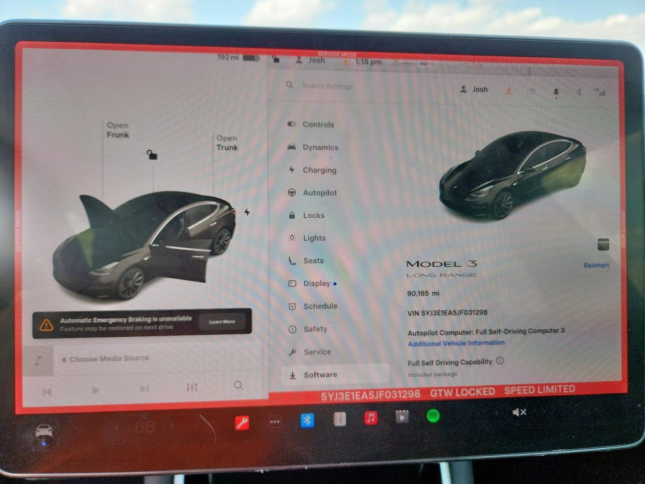 2018 Tesla Model 3 VIN: 5YJ3E1EA5JF031298 Lot: 93112085