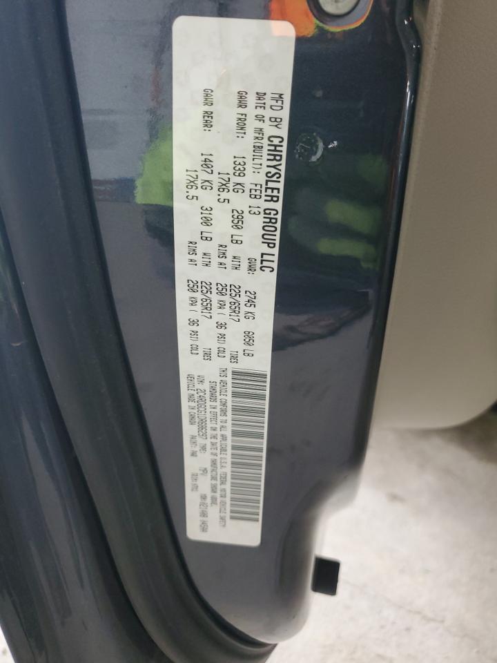 2013 Dodge Grand Caravan Sxt VIN: 2C4RDGCG1DR686297 Lot: 93863565