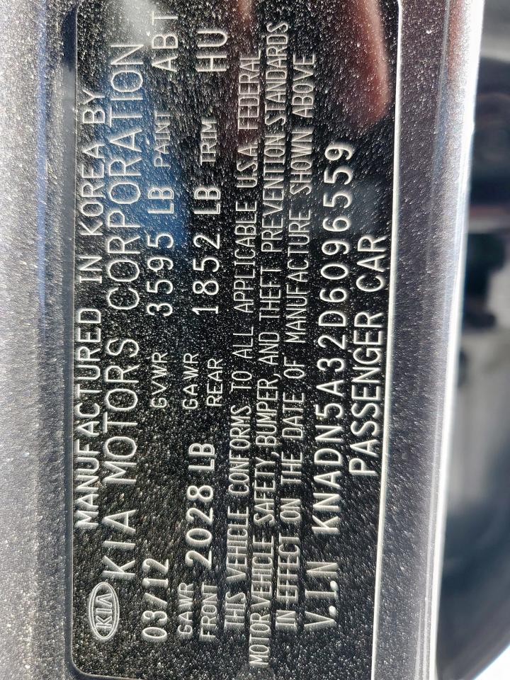 2013 Kia Rio Ex VIN: KNADN5A32D6096559 Lot: 91432935