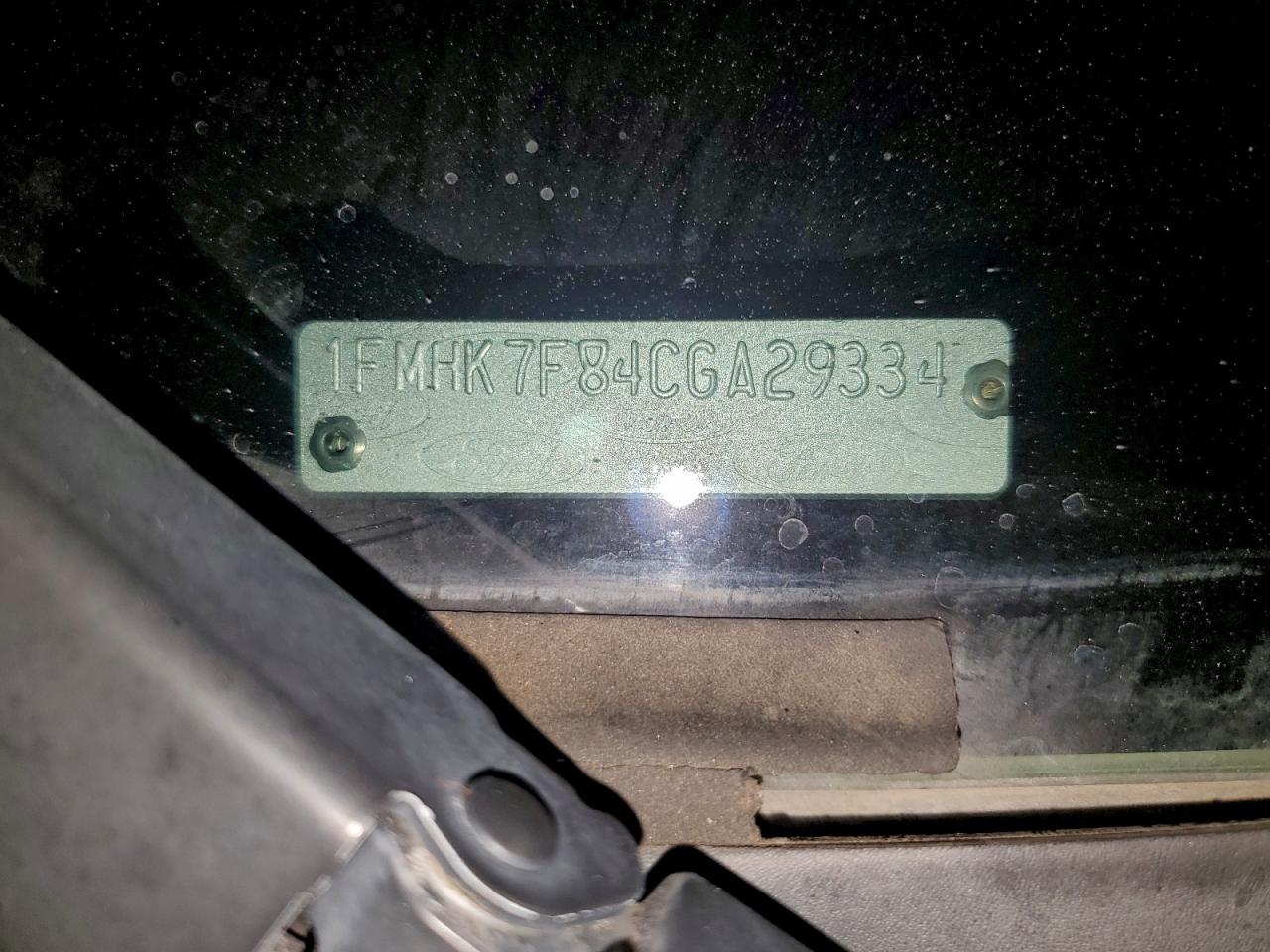 2012 Ford Explorer Limited VIN: 1FMHK7F84CGA29334 Lot: 95017145