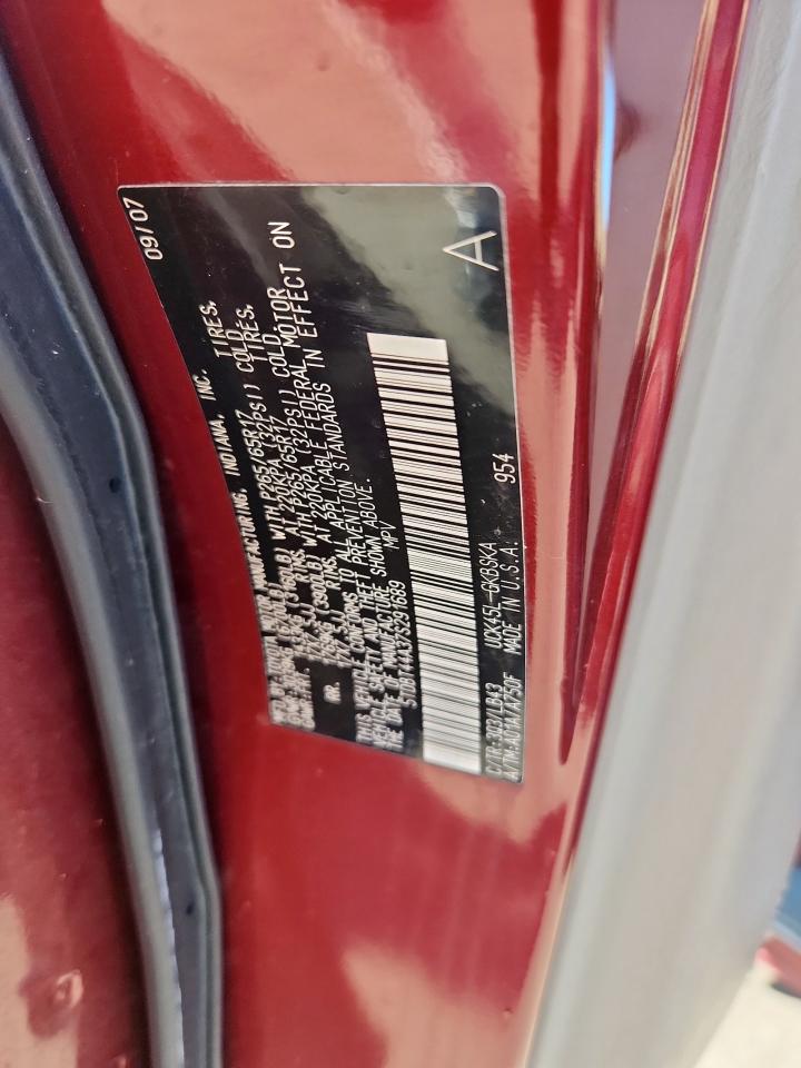 2007 Toyota Sequoia Sr5 VIN: 5TDBT44A37S291689 Lot: 92347795