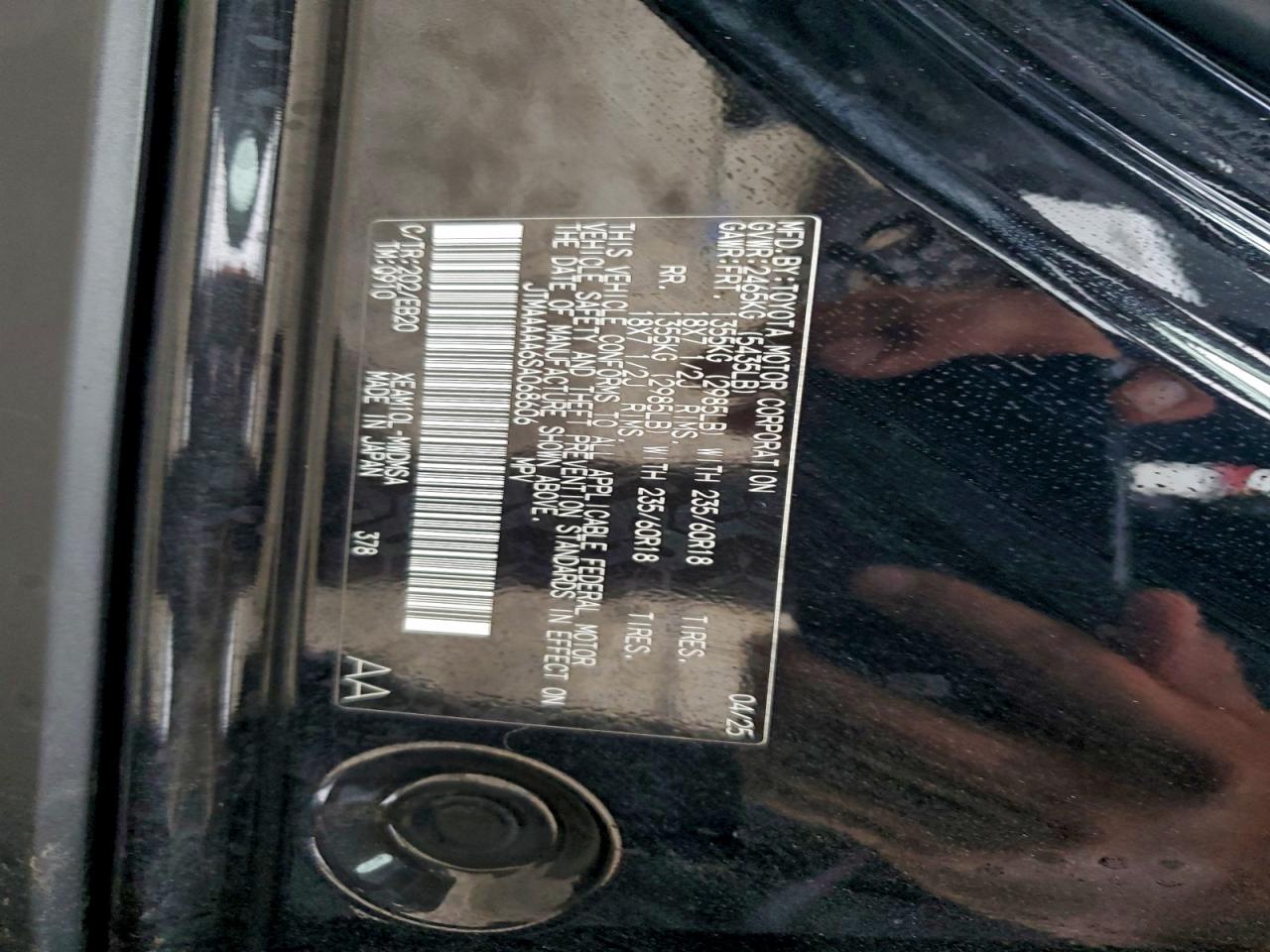 2025 Toyota Bz4X Xle VIN: JTMAAAAA6SA068606 Lot: 94347315