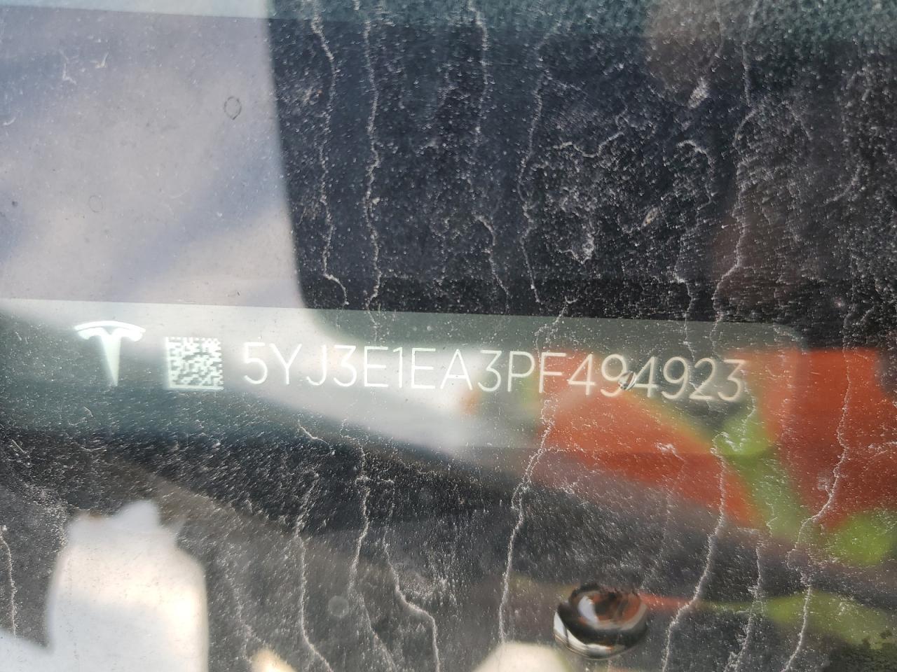 2023 Tesla Model 3 VIN: 5YJ3E1EA3PF494923 Lot: 90808345