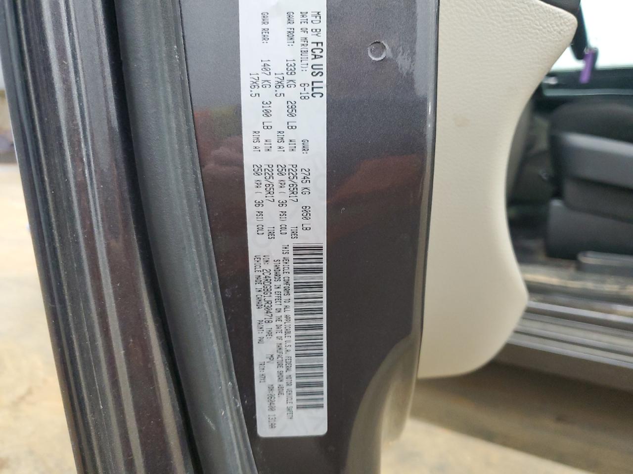 2018 Dodge Grand Caravan Se VIN: 2C4RDGBG1JR304718 Lot: 91090565