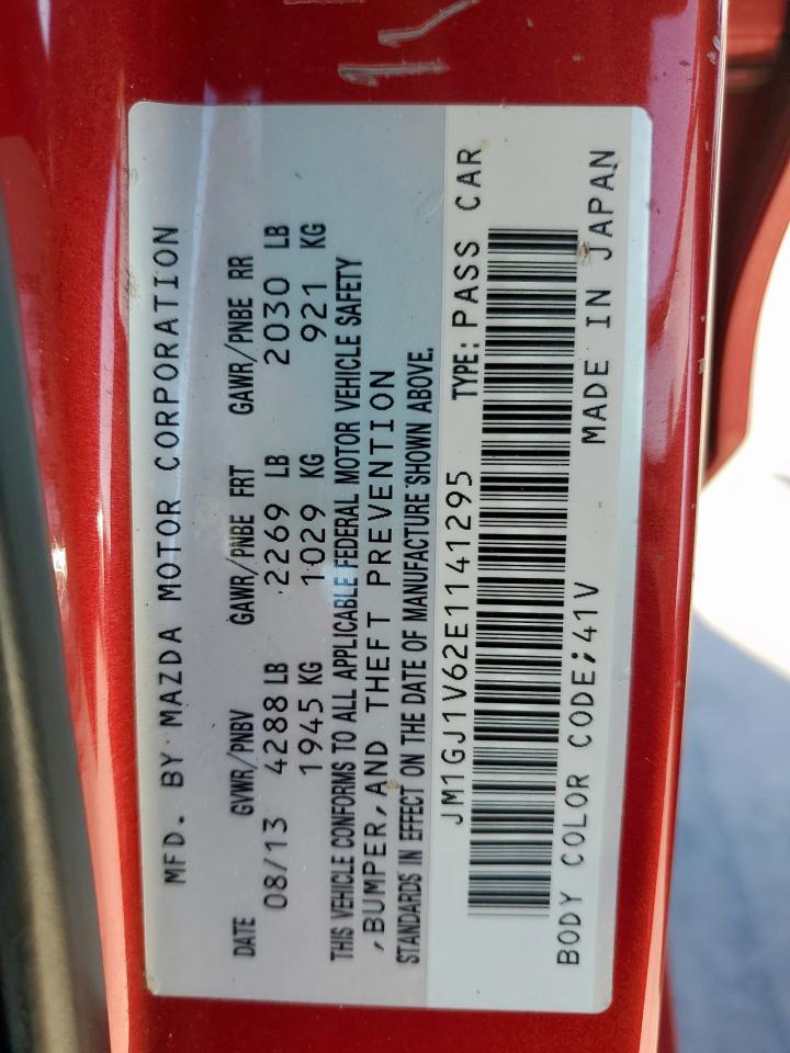 2014 Mazda 6 Touring VIN: JM1GJ1V62E1141295 Lot: 92863235