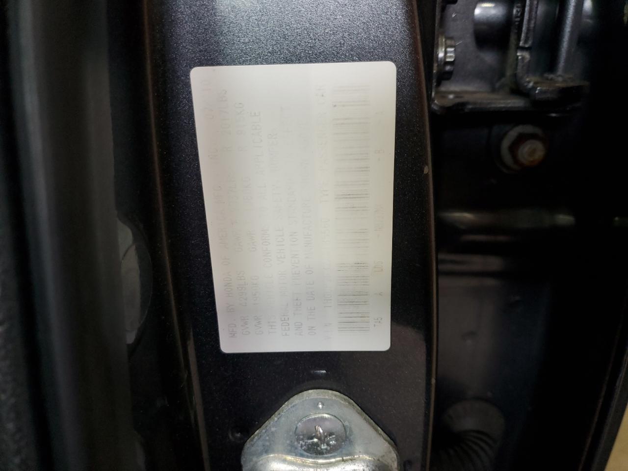 2010 Honda Accord Lx VIN: 1HGCP2F32AA185560 Lot: 94042155