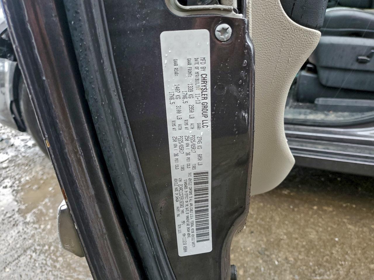 2014 Chrysler Town & Country Touring L VIN: 2C4RC1CG7ER192303 Lot: 94315015