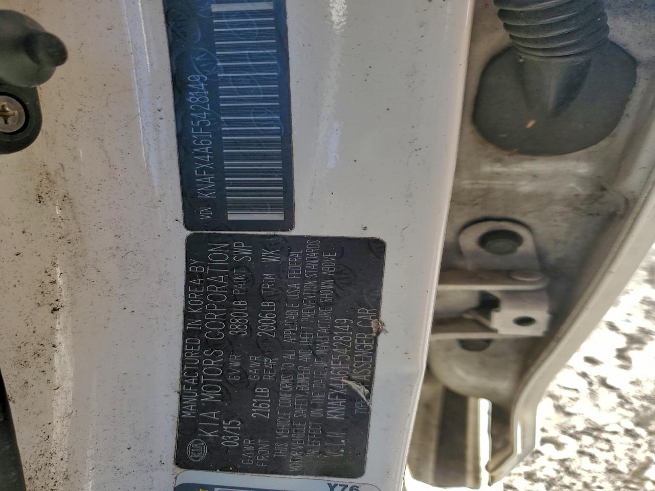 2015 Kia Forte Lx VIN: KNAFX4A61F5428149 Lot: 94179005