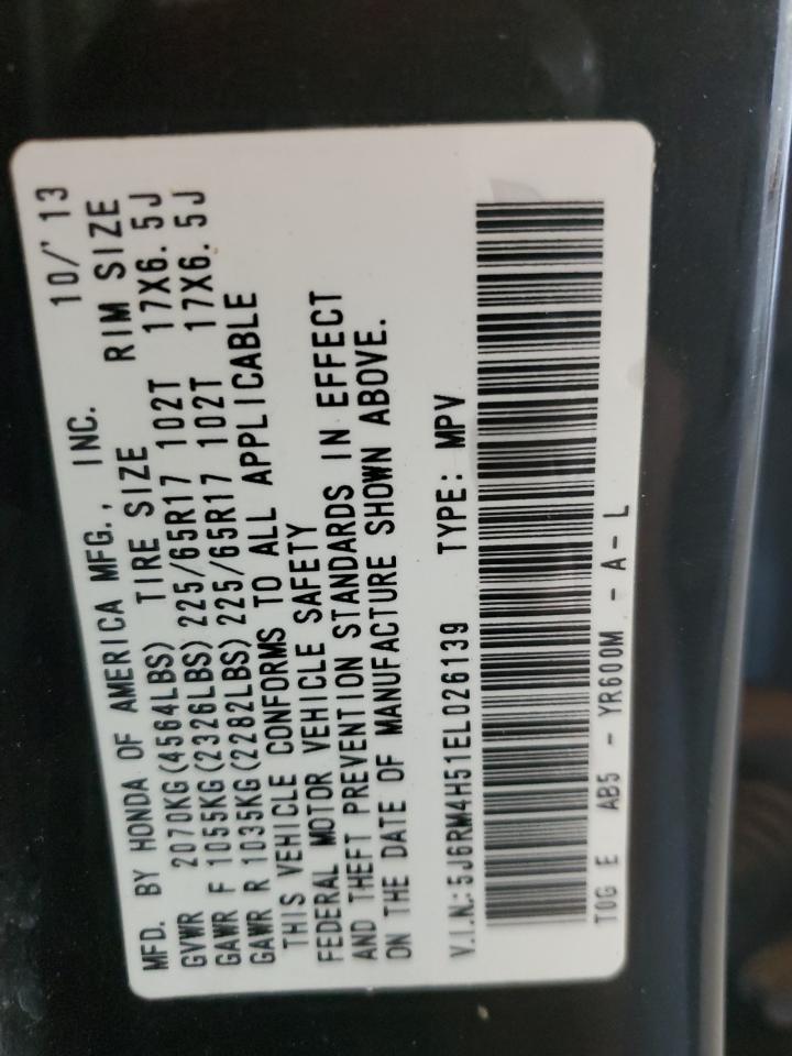 2014 Honda Cr-V Ex VIN: 5J6RM4H51EL026139 Lot: 92868445