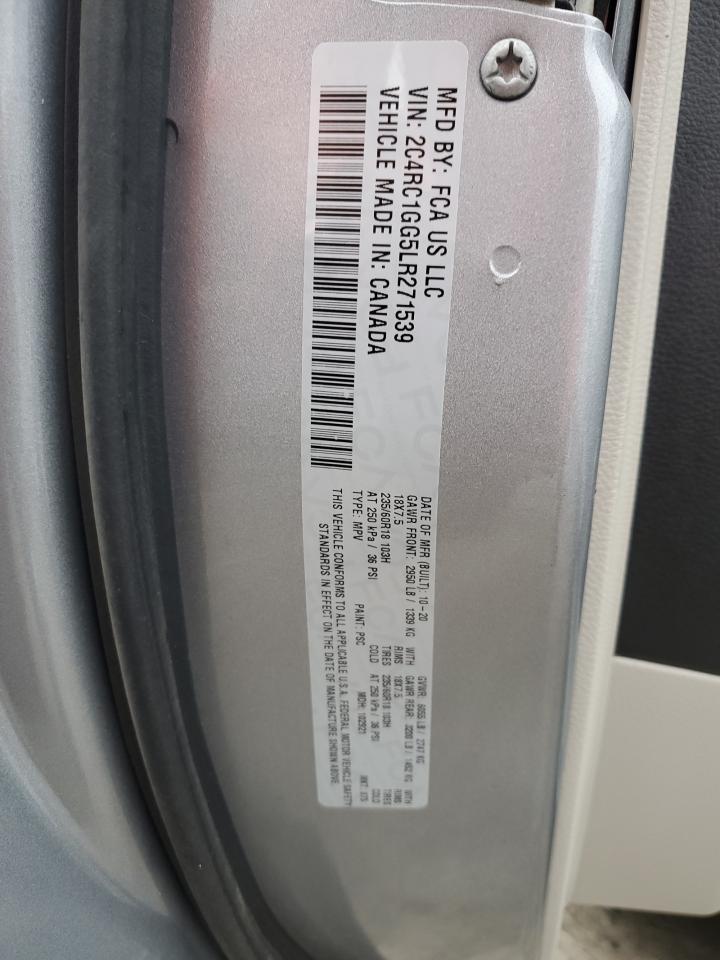 2020 Chrysler Pacifica Limited VIN: 2C4RC1GG5LR271539 Lot: 91012955