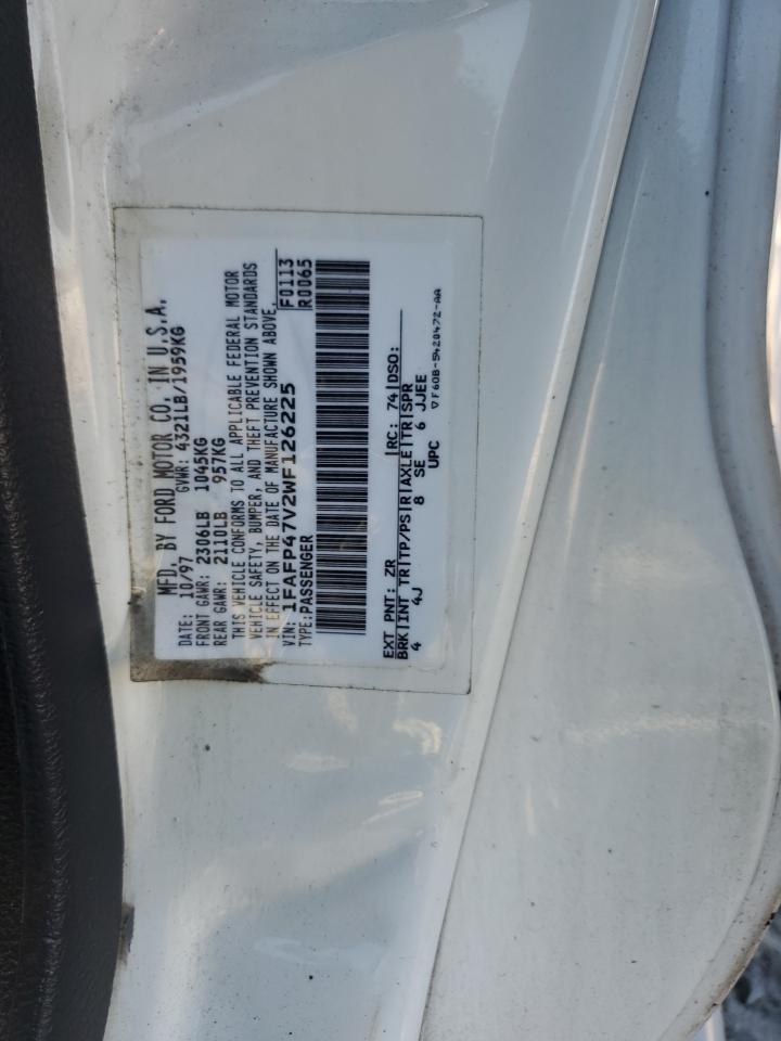 1998 Ford Mustang Cobra VIN: 1FAFP47V2WF126225 Lot: 93602865