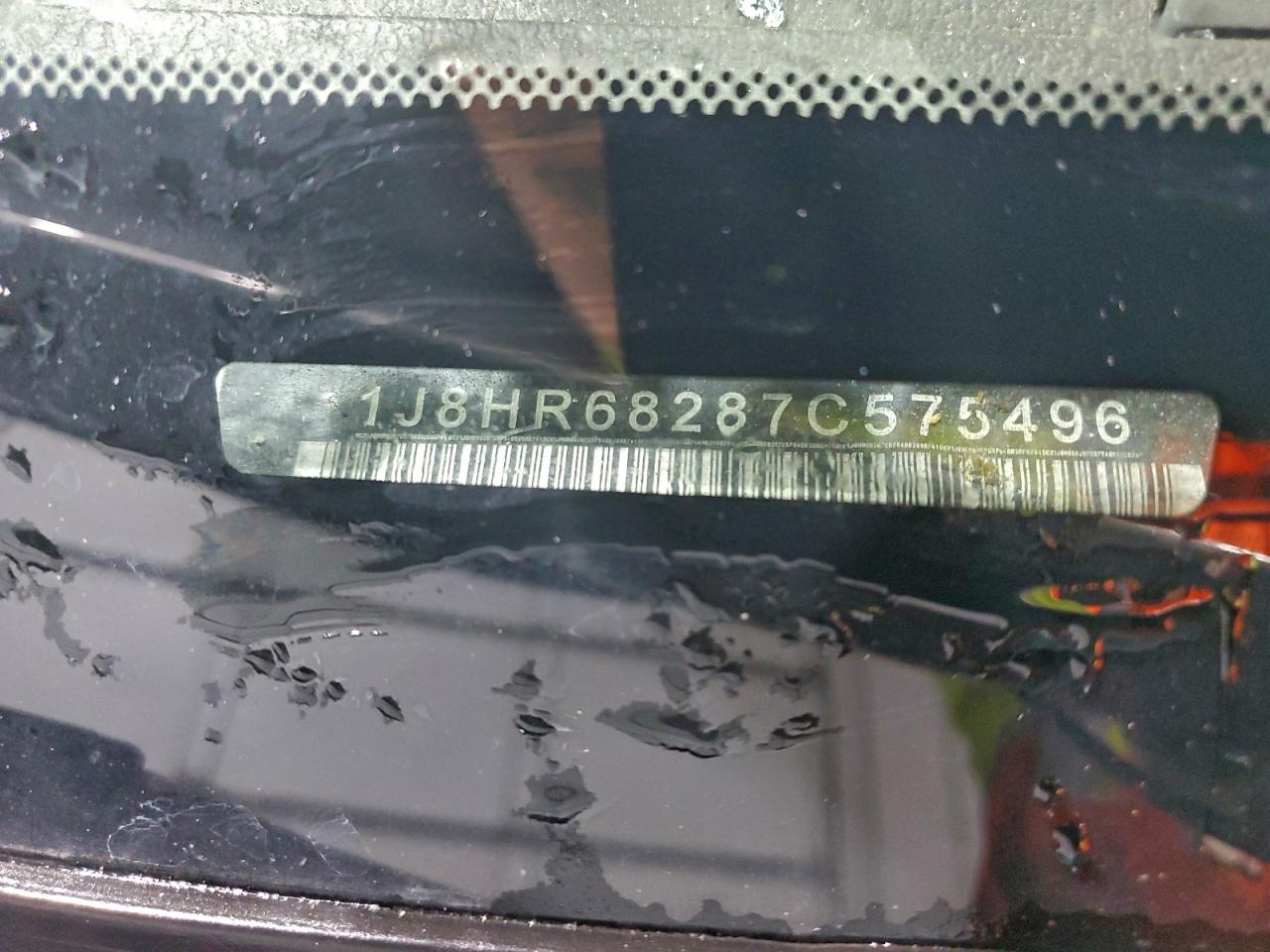 2007 Jeep Grand Cherokee Overland VIN: 1J8HR68287C575496 Lot: 94598495