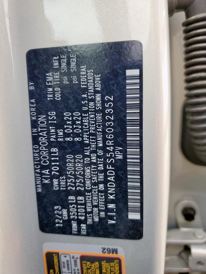 2024 Kia Ev9 Land VIN: KNDADFS54R6032352 Lot: 92703615