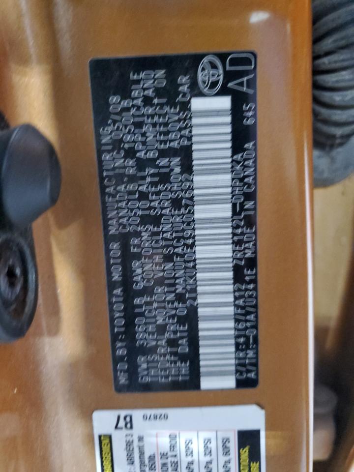 2009 Toyota Corolla Matrix VIN: 2T1KU40E49C057692 Lot: 91088375